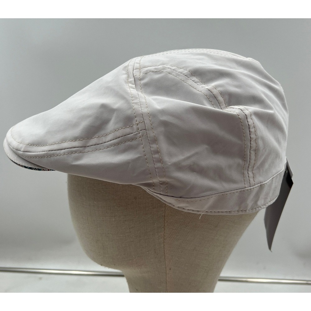 1917 by Biltmore Flat Cap Men's Large White  Paisley Lining Driver Hat NWT